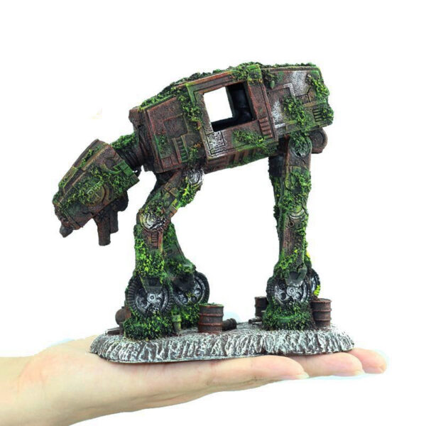 Aquarium Landscaping Autobot Robot Dog Resin Crafts - Image 6