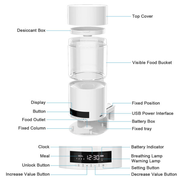Aquarium fish tank automatic feeder - Image 4