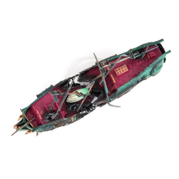 Fish Tank Aquarium Pirate Ship Aquarium Landscaping Decoration Ship Decoration - Image 3