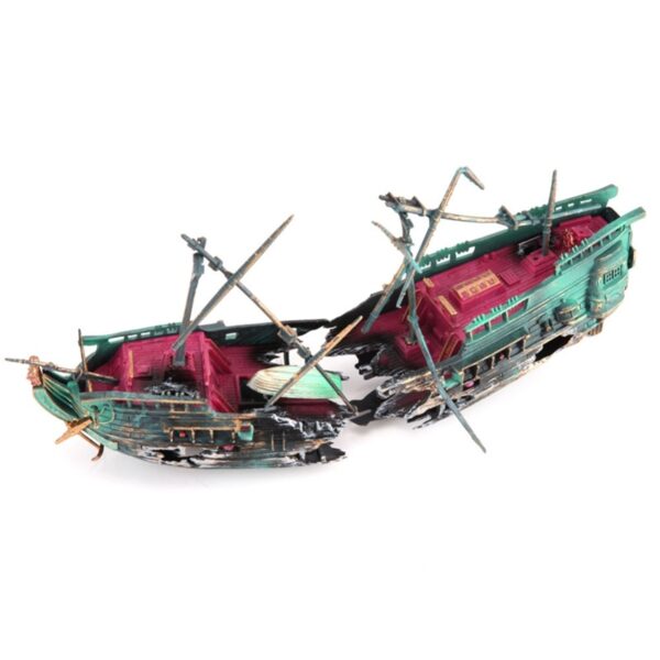 Fish Tank Aquarium Pirate Ship Aquarium Landscaping Decoration Ship Decoration - Image 2
