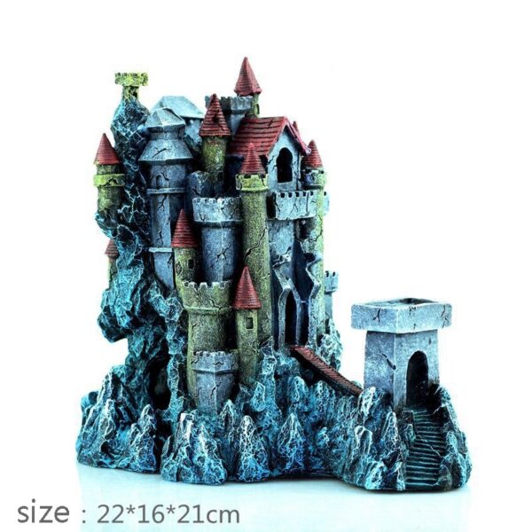 Aquarium Landscaping Creative Dream Castle Resin Ornaments Fish Tank Decoration - Image 4