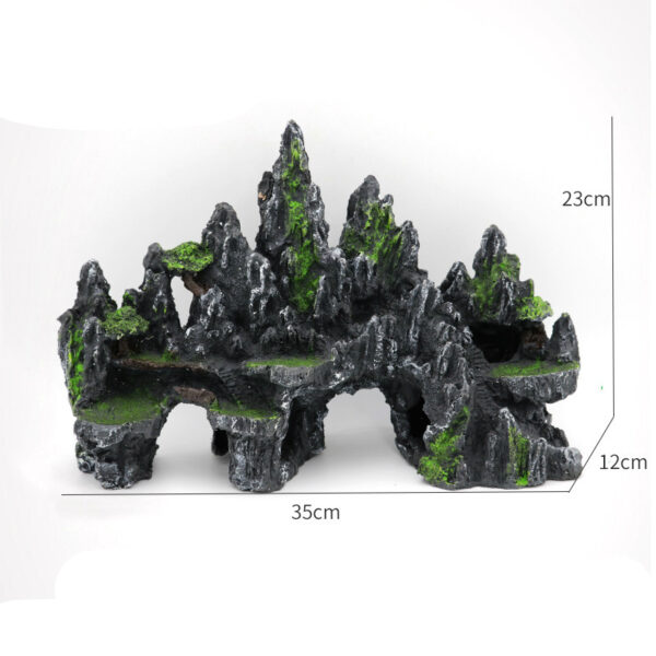 Landscaping Aquarium Decoration Large Rockery Chinese Style Stone Rockery Ornaments Aquatic Fish Tank Decorations - Image 3