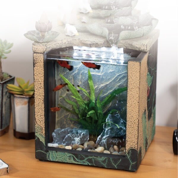 Small Fish Tank Desktop Flowing Water Office Decoration Ornaments - Image 2