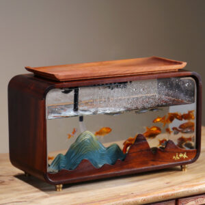 Desktop Fish Tank Flowing Water Ornaments Light Luxury Living Room