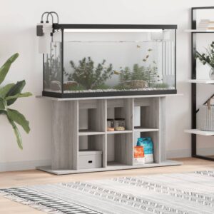 Vidaxl aquarium stand 120x40x60 cm processed wood gray sonoma