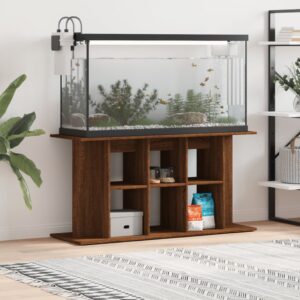 Vidaxl aquarium stand 120x40x60 cm processed wood brown oak color