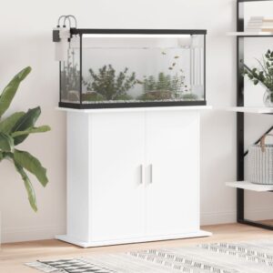 Vidaxl aquarium stand 81x36x73 cm processed wood white