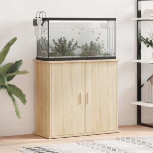 Vidaxl Aquarium Cabinet Sonoma Oak 81x36x73 cm Engineered Wood