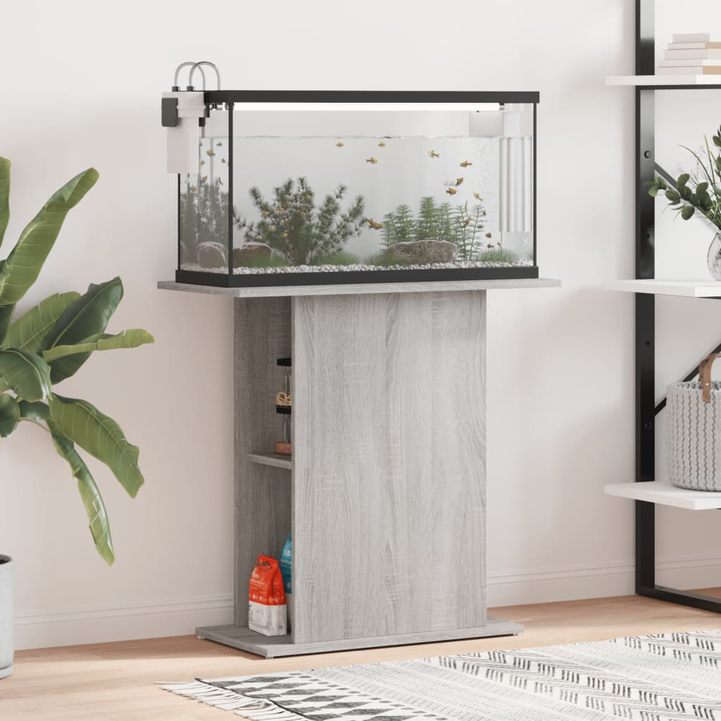 Vidaxl aquarium stand 75x36x72.5 cm processed wood gray sonoma
