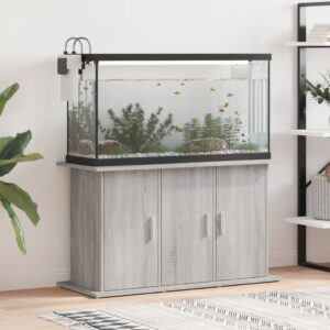 Vidaxl aquarium stand 101x41x58 cm processed wood gray sonoma oak