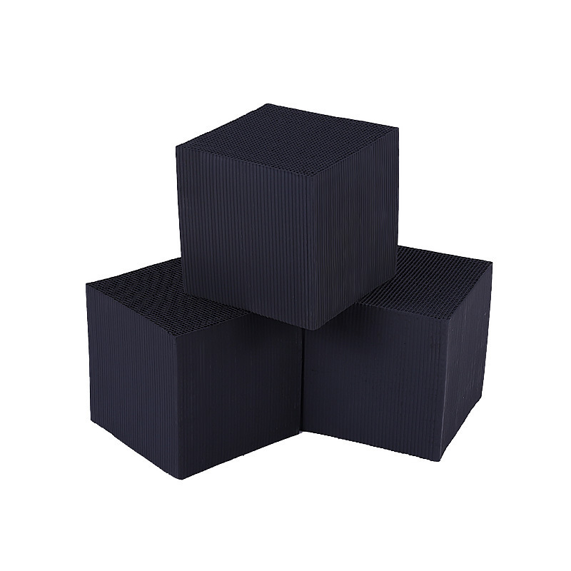 2f045d09-5435-4e71-b75a-b113db278407-1jpg - Aquassi Ltd | Award-winning Aquarium Design & Aquascaping Three Dark Blue–black Textured Cubes Stacked in a Small Pyramid Shape.